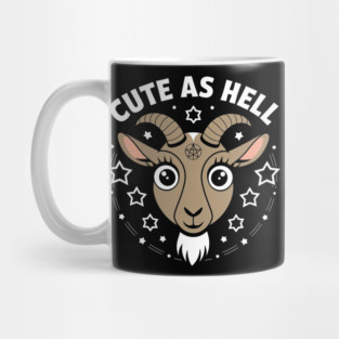 Cute as Hell Funny Hot Girl Sarcastic Pun Mug