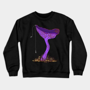 Bungee Jumping Amethyst Deceiver Mushroom Crewneck Sweatshirt