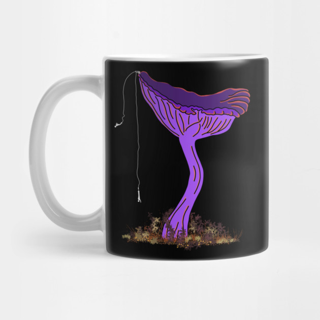 Bungee Jumping Amethyst Deceiver Mushroom by H. R. Sinclair