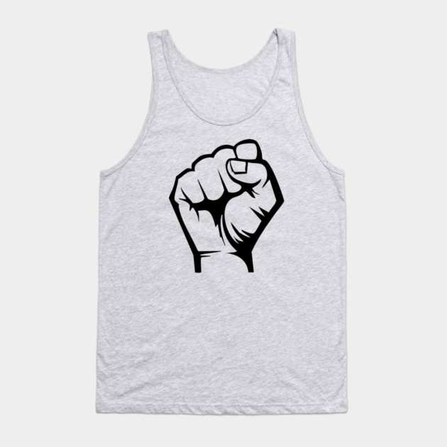 Protest Fist, Black Power Fist Tank Top by UrbanLifeApparel