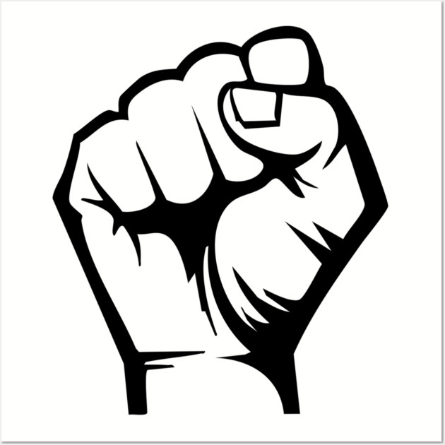 Protest Fist, Black Power Fist Wall Art by UrbanLifeApparel
