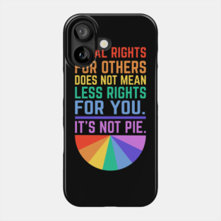 Equal Rights Quote Its Not A Pie Anti Trump Feminist Quotes Phone Case