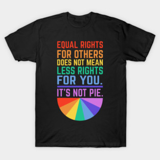 Equal Rights Quote Its Not A Pie Anti Trump Feminist Quotes T-Shirt