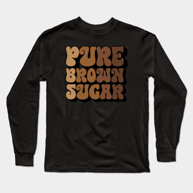 Pure Brown Sugar Long Sleeve T-Shirt by UrbanLifeApparel