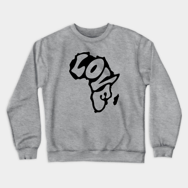 African Love Crewneck Sweatshirt by UrbanLifeApparel