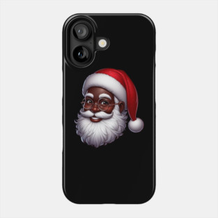 Black Santa Phone Case