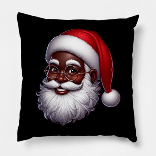 Black Santa Pillow