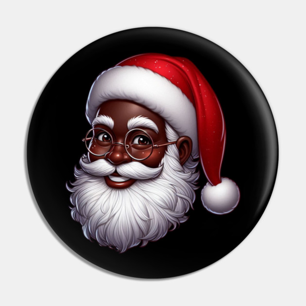 Black Santa Pin by UrbanLifeApparel
