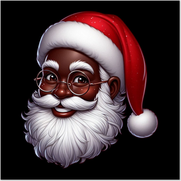 Black Santa Wall Art by UrbanLifeApparel