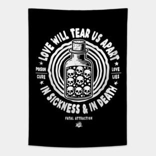 LOVE WILL TEAR US APART Tapestry
