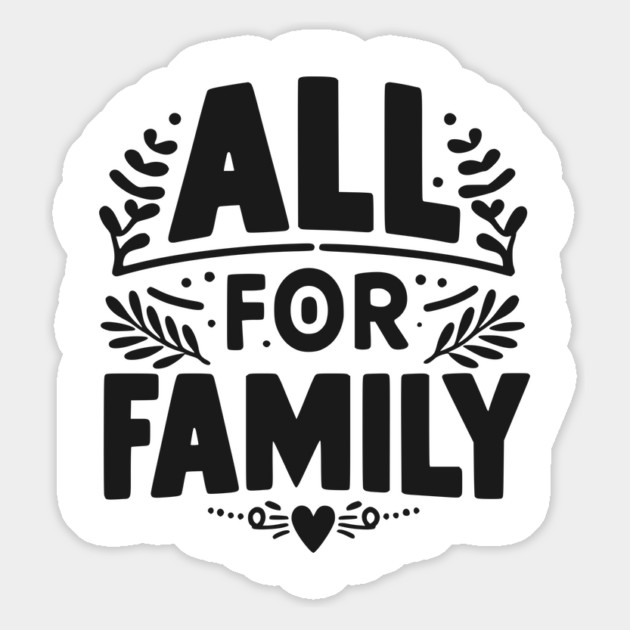 All for Family Magnet by Frank Ring