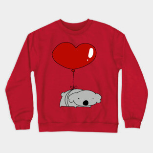 Heart Balloon Koala Crewneck Sweatshirt