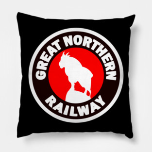Vintage Great Northern Railway Logo Pillow