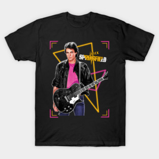 Rick Springfield Neon Concert Style Design T-Shirt