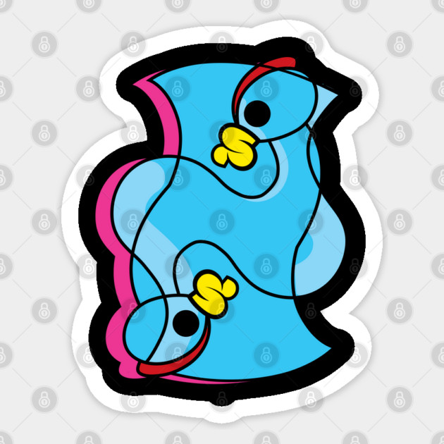 Flipping Chickens Sticker by threeonethree