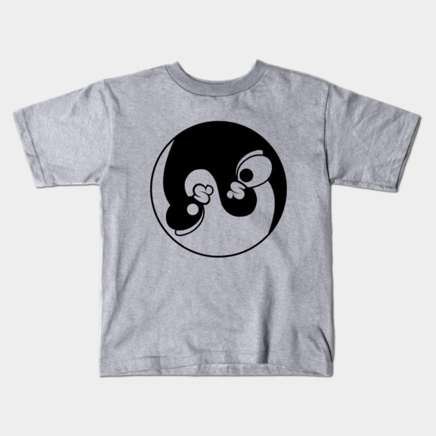 Ying Yang Chicken Kids T-Shirt by threeonethree