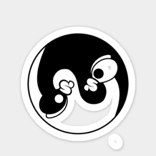 Ying Yang Chicken Magnet