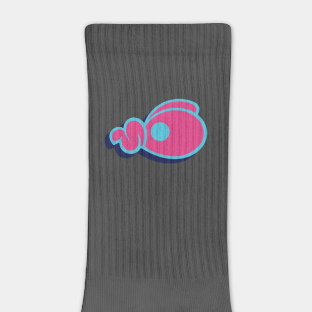 Pink and Baby Blue Chicken Head by threeonethree