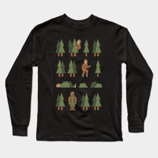 Bigfoot Forest Long Sleeve T-Shirt