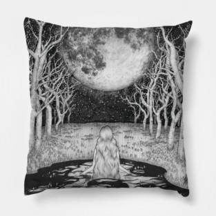 The Moonlight Bather Pillow