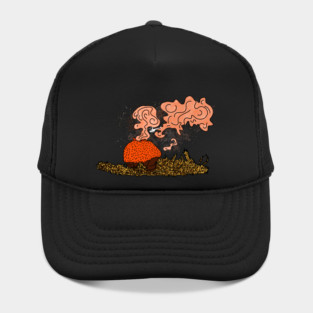 Helicopter Puffball Mushroom Hat