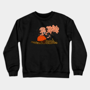Helicopter Puffball Mushroom Crewneck Sweatshirt
