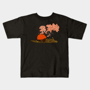 Helicopter Puffball Mushroom Kids T-Shirt