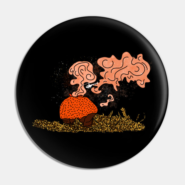 Helicopter Puffball Mushroom Pin by H. R. Sinclair
