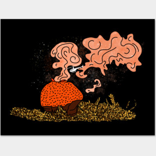 Helicopter Puffball Mushroom Posters and Art