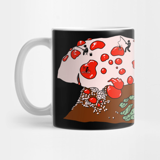 Fishing on Bleeding Tooth Mushroom by H. R. Sinclair