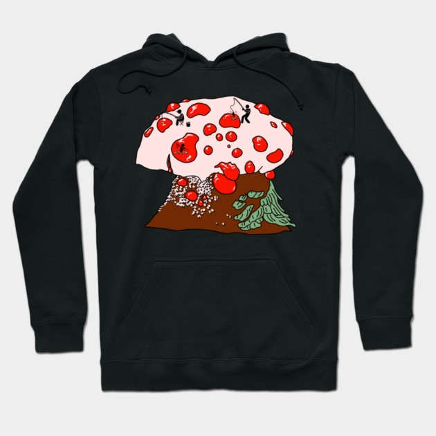 Fishing on Bleeding Tooth Mushroom Hoodie by H. R. Sinclair
