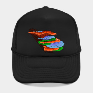 Golfing on Shelf Mushrooms Hat