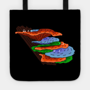 Golfing on Shelf Mushrooms Tote