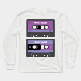 Purple Music Tape Long Sleeve T-Shirt