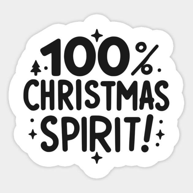 100% Christmas Spirit Sticker by Frank Ring