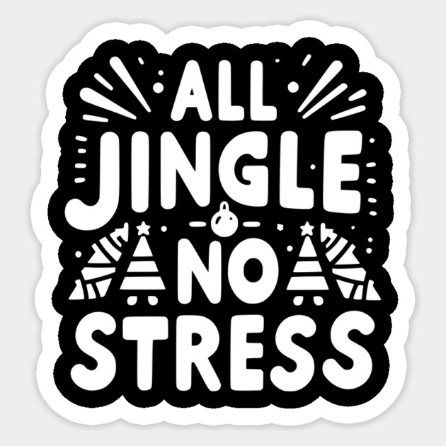 Keep Calm and Jingle On Sticker by Frank Ring