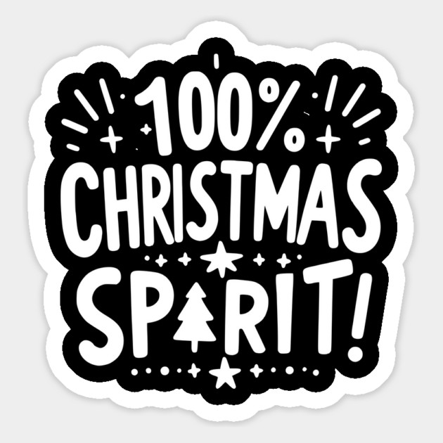 100% Christmas Spirit Magnet by Frank Ring
