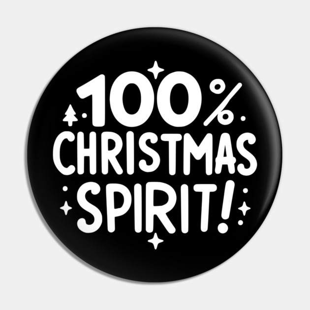 100% Christmas Spirit Pin by Frank Ring