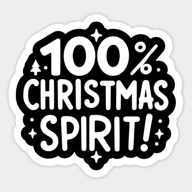 100% Christmas Spirit Sticker by Frank Ring