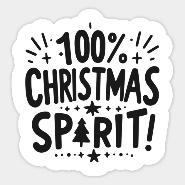 100% Christmas Spirit Magnet by Frank Ring