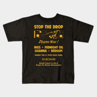 Stop The Drop Concert Front Print Kids T-Shirt