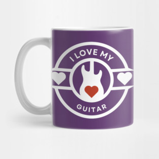 I Love My Guitar Mug