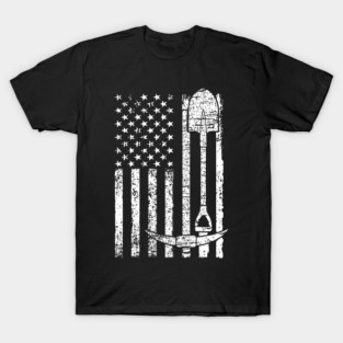 Coal Miner USA Flag American Mining T-Shirt