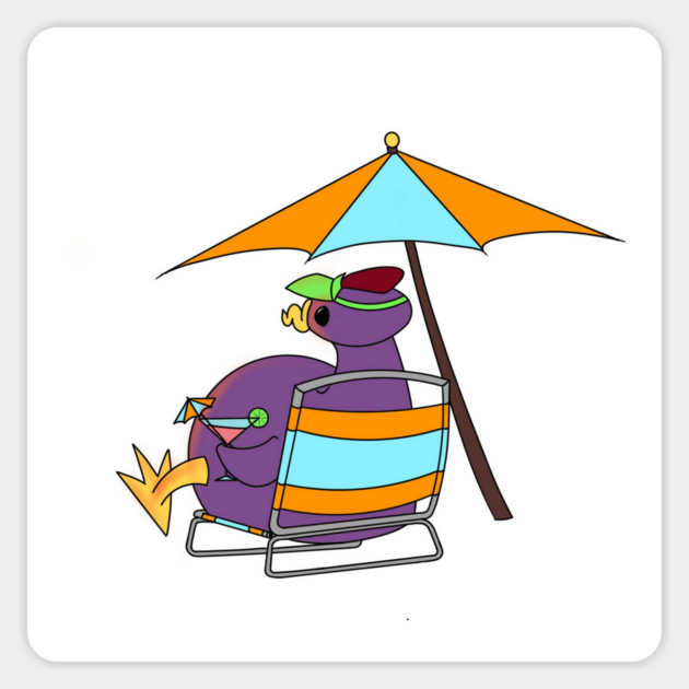 Sunset Lounger Magnet by threeonethree