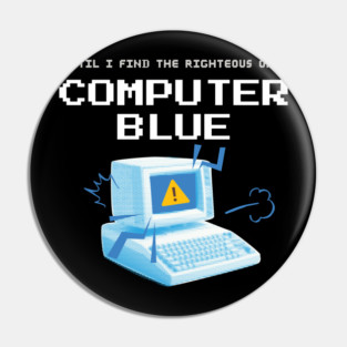 Computer Blue Pin