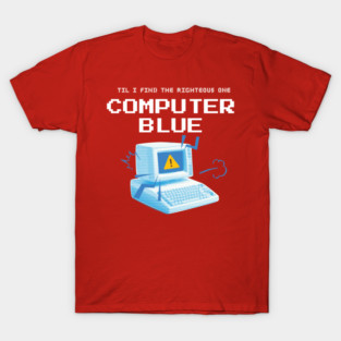 Computer Blue T-Shirt