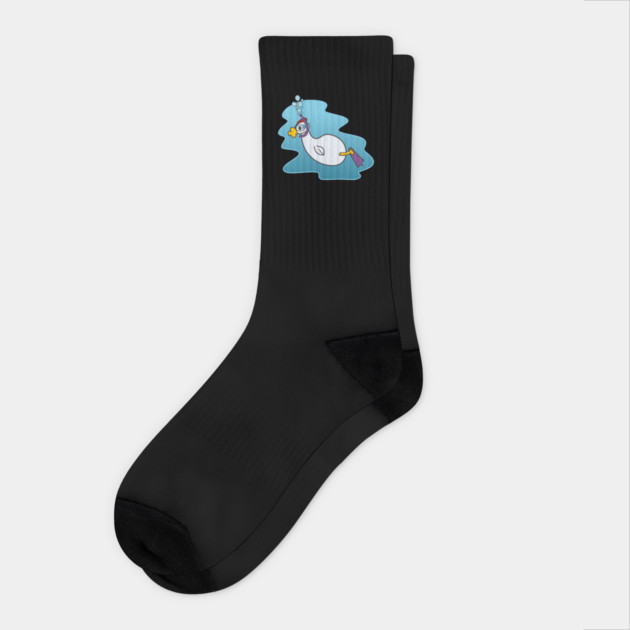 Snorkle Chicken Socks by threeonethree