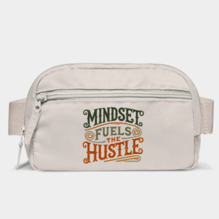 Motivational Quote, Mindset Fuels the Hustle, Success Bag