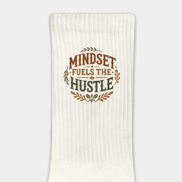 Motivational Quote, Mindset Fuels the Hustle, Success by logiamerch