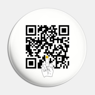 Fuck-You-QR-Code Pin